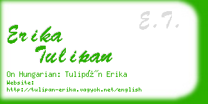 erika tulipan business card